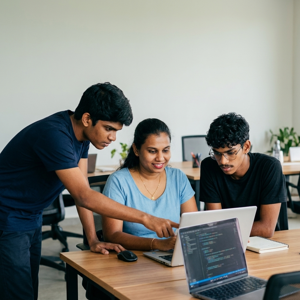 Mobile App Development team working